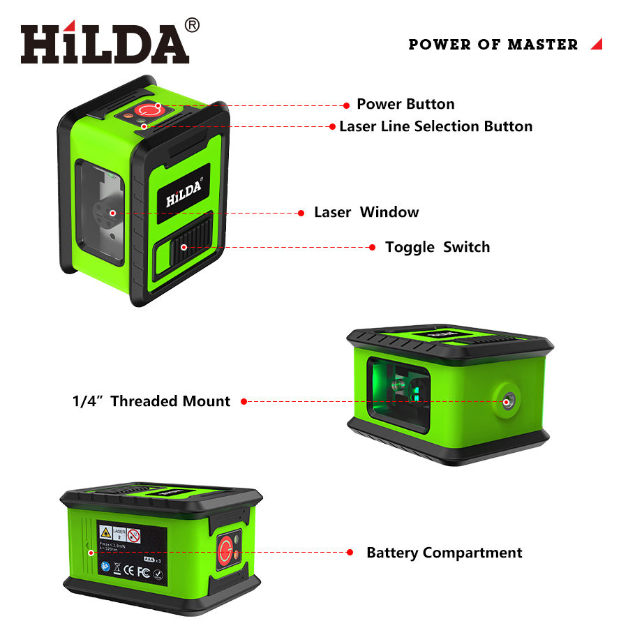 Medidor de nivel láser HILDA,  - Industrial Laser Measurement reseña y precio