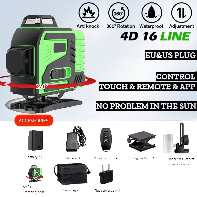 Trípode/Nivel Láser de 16 Líne - Industrial Laser Measurement reseña y precio